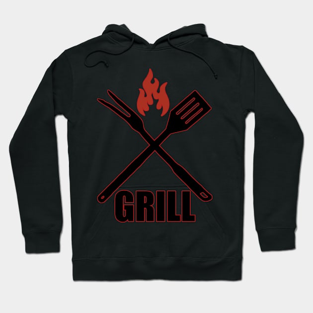 grill Hoodie by Ntdesignart